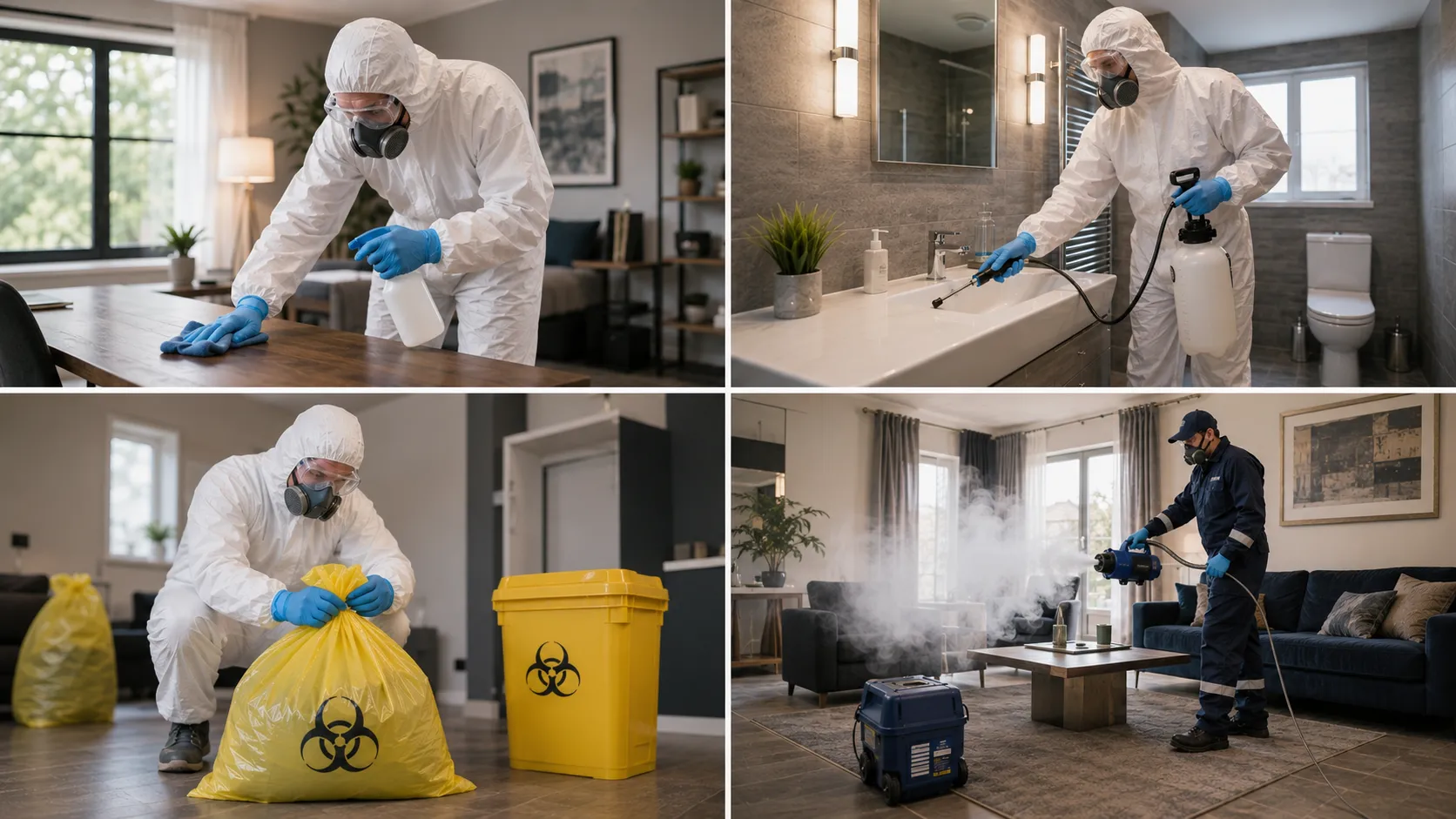 SN Clean providing Biohazard cleaning