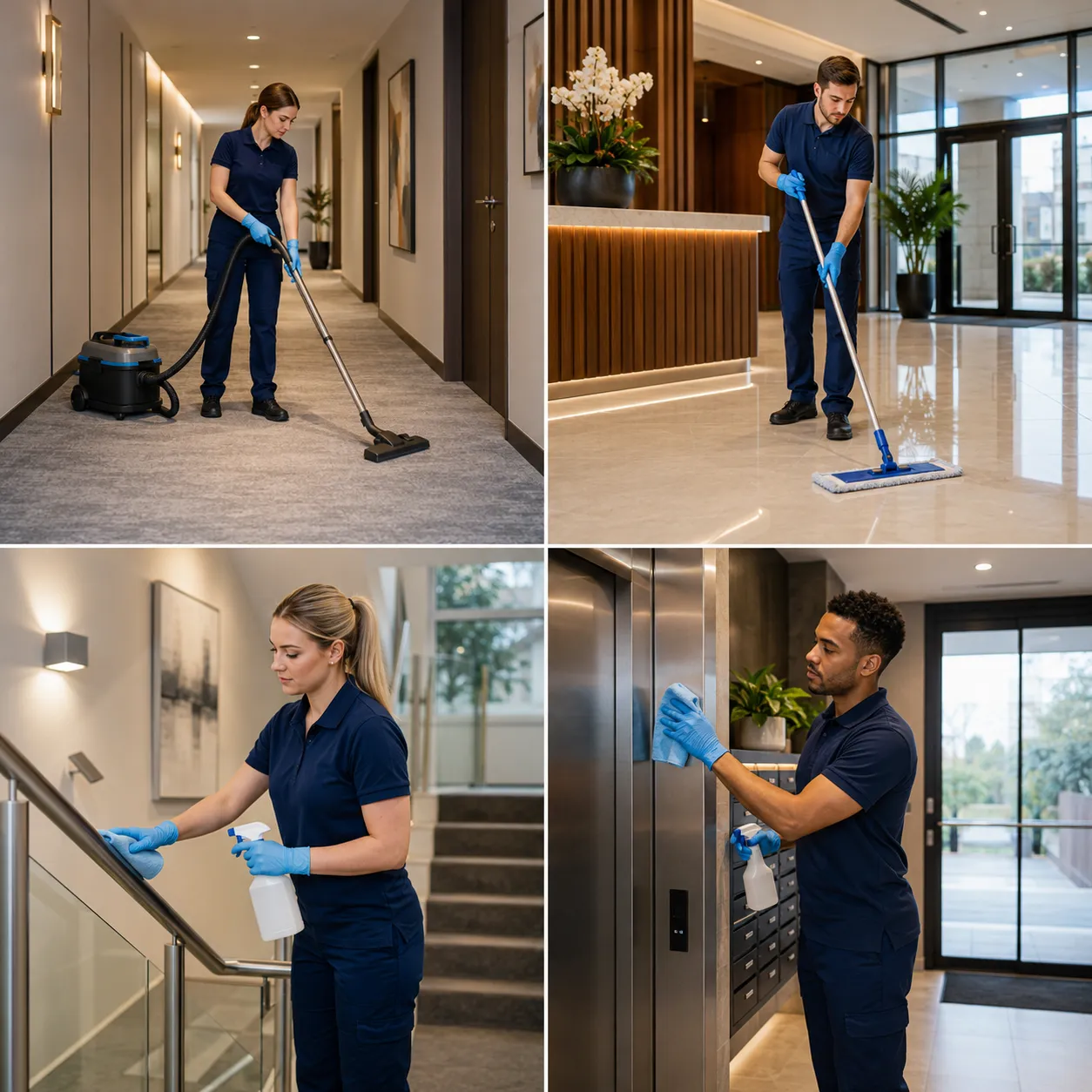 Professional communal area cleaning