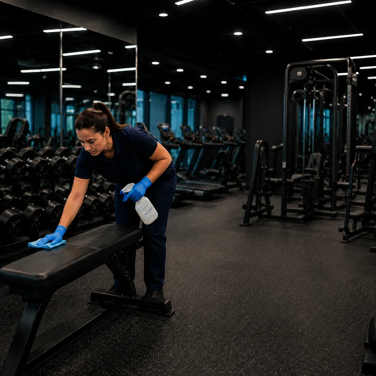 Professional SN Clean team member at work