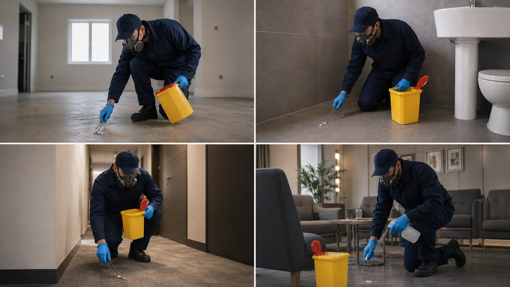 SN Clean providing Needle and sharps clean-up