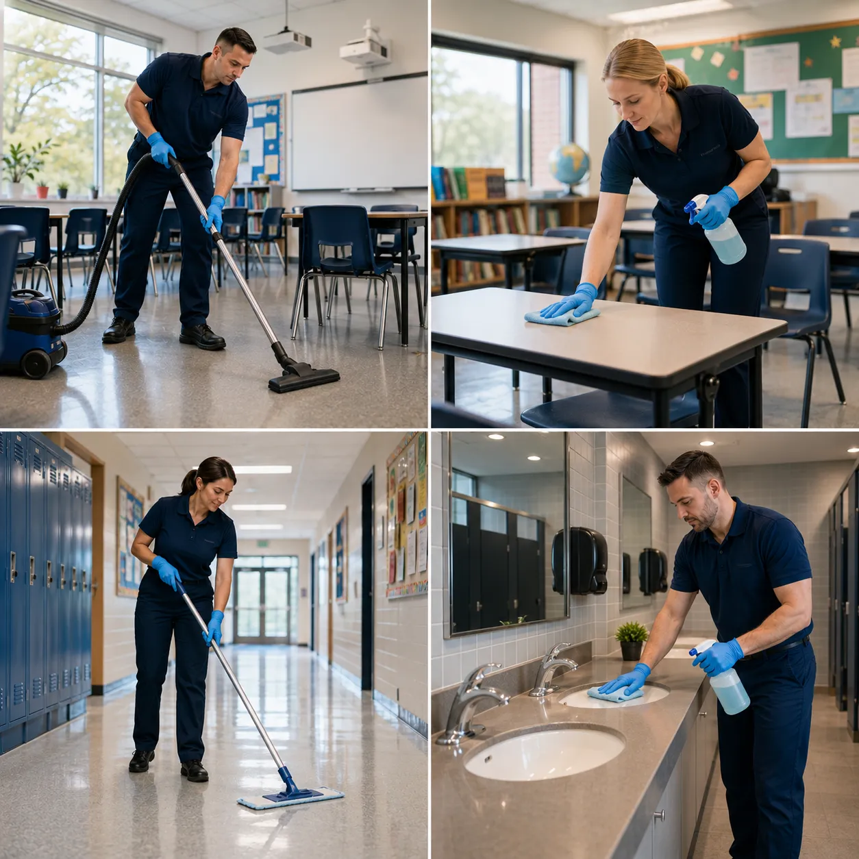 Professional school cleaning