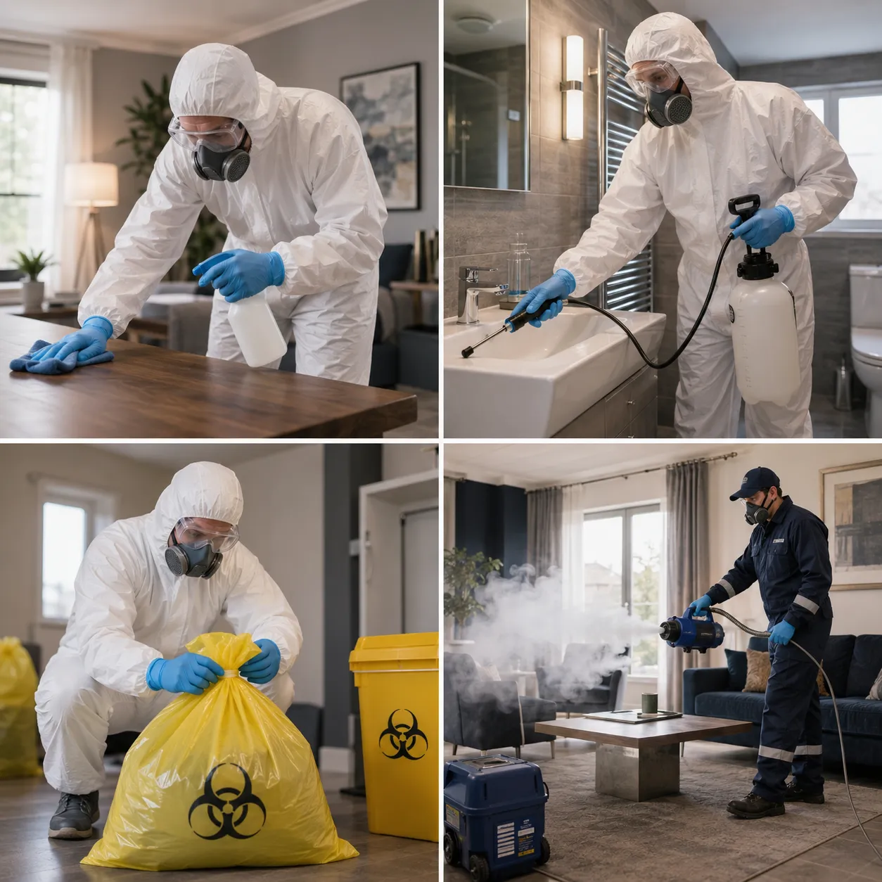 Professional biohazard cleaning