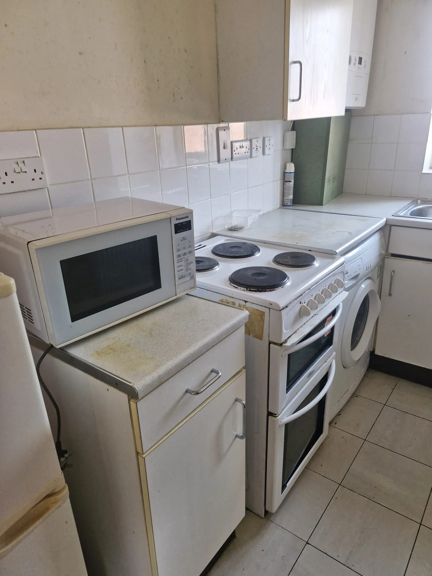 Contractor-ready kitchen area after specialist pre-refurbishment cleaning in Colchester, Essex